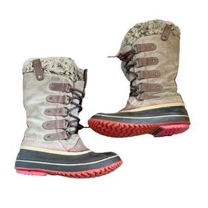 Sorel Brown Winter Snow Tall Boots 7